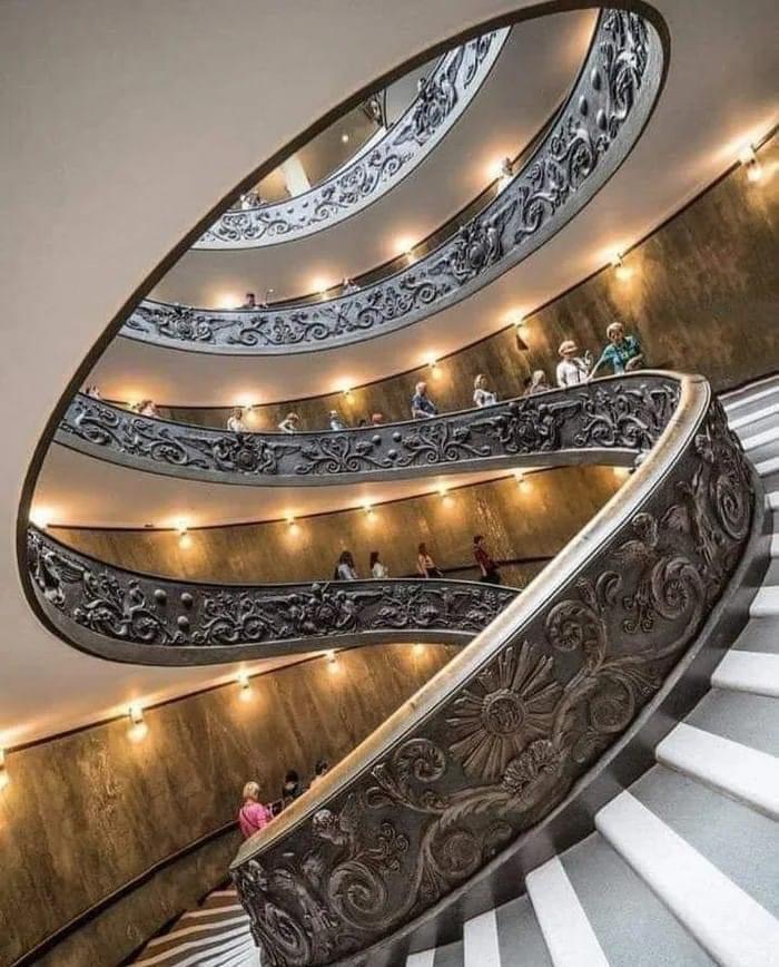 Beautiful staircase within the Vatican. The entrance to the Vatican was changed a few years back and so not particularly grand. My tour of the Vatican, Palatine Hill, Sistine Chapel and Basilica was jammed packed. It did feel rushed and after 3+ hours of someone talking in my ear I was ready for it to be over. The guards inside really work to keep people moving so that is no standing to really look at something. No photos in the Sistine Chapel but absolutely beautiful. Only get about 10 min in there.